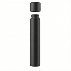120mm Matte Black Glass Pre-Roll Tube with CR Cap