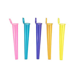 WHOLESALE| 109mm Child Resistant Pop Top Plastic Cone Tube Packaging Pre-roll Tubes