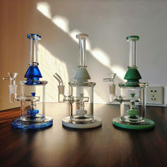 CUSTOM | 2-in-1 Double Deck Recycler Glass Water Bong