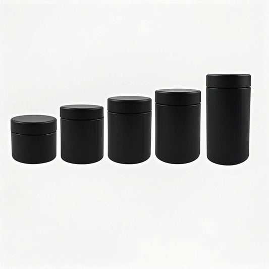 3oz/4oz/5oz/6oz Child Resistant Lid Stash Matte Glass Jar for Herb Storage