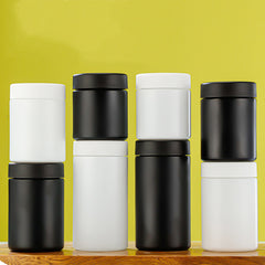 3oz/4oz/5oz/6oz Child Resistant Lid Stash Matte Glass Jar for Herb Storage