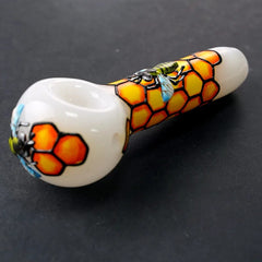 5" 3D Handmade Honeycomb Bee Hand Pipe