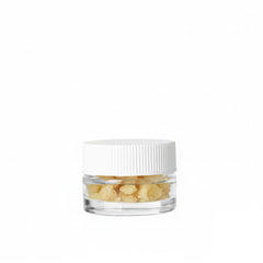 5ml Thick Glass Container with Screw White Lid for Oil, Lip Balm, Wax, Cosmetics