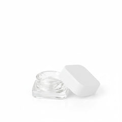 5ml Clear Glass Square Concentrate Container with Child-Resistant Cap