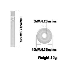 4Inch/100mm One Hitter Tube Pipe Customized Sizes Colors Glass Holder Dugout Pipe