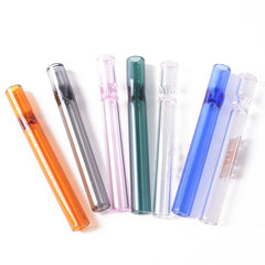 4Inch/100mm One Hitter Tube Pipe Customized Sizes Colors Glass Holder Dugout Pipe