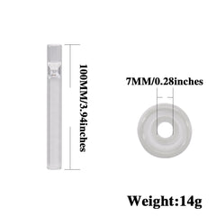 4″ Glass Multi Hitter Pipes Glass Smoking Pipe for Tobacco