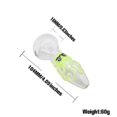 CUSTOM | Colored Octopus Hand Crafted Glass Pipe