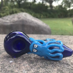 CUSTOM | Colored Octopus Hand Crafted Glass Pipe