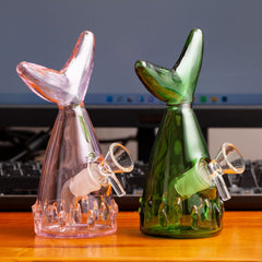 CUSTOM | handcrafted Mermaid Tail Glass Hand Pipe - Female Joint