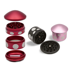 Mushroom Aluminum 4 Piece Grinder with Assorted Colors
