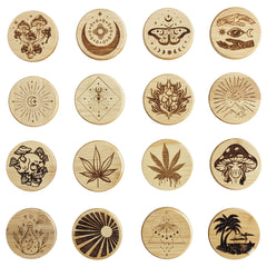 6oz Glass Jar w/ Airtight Wood Lid for Flower Packing with Customized Printing