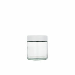 3oz Clear Wide Mouth Glass Jars with Screw Cap