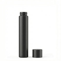 120mm Matte Black Glass Pre-Roll Tube with CR Cap
