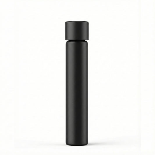 120mm Matte Black Glass Pre-Roll Tube with CR Cap
