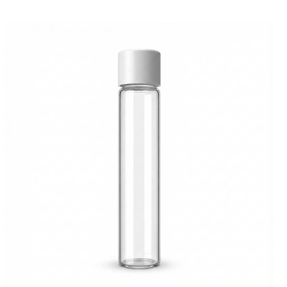 118mm White Glass Pre-Roll Tube with CR Cap