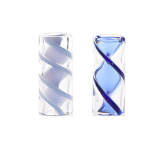 12mm D x30mm H Spiral Glass Filter Tips Glass Holder