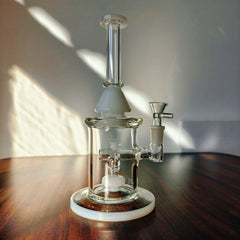 CUSTOM | 2-in-1 Double Deck Recycler Glass Water Bong