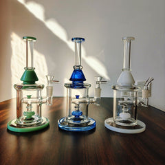 CUSTOM | 2-in-1 Double Deck Recycler Glass Water Bong