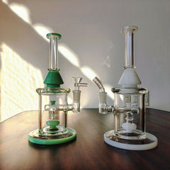 CUSTOM | 2-in-1 Double Deck Recycler Glass Water Bong