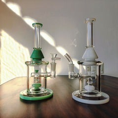 CUSTOM | 2-in-1 Double Deck Recycler Glass Water Bong