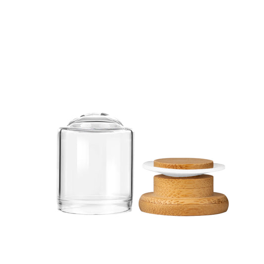 15ml Glass Display Dome Jar with Wood Lid – Custom Branding Available