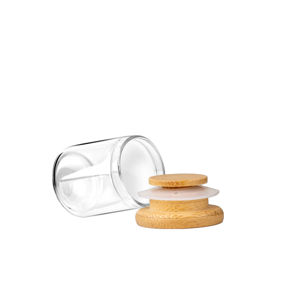 15ml Glass Display Dome Jar with Wood Lid – Custom Branding Available