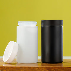 3oz/4oz/5oz/6oz Child Resistant Lid Stash Matte Glass Jar for Herb Storage