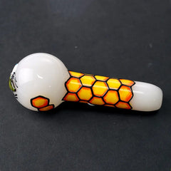 5" 3D Handmade Honeycomb Bee Hand Pipe