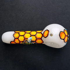 5" 3D Handmade Honeycomb Bee Hand Pipe