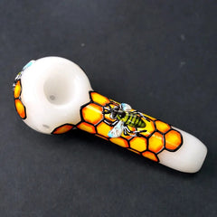 5" 3D Handmade Honeycomb Bee Hand Pipe