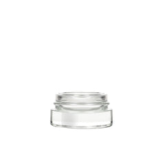 5ml Thick Glass Container with Screw White Lid for Oil, Lip Balm, Wax, Cosmetics