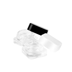 5ml Clear Glass Square Concentrate Container with Child-Resistant Cap
