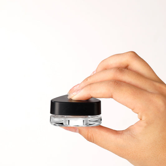 5ml Child Resistant Triangle Jar Glass Containers with Lid