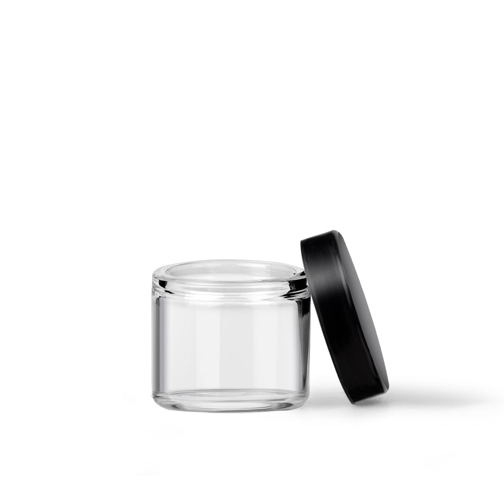 6ml/1g Wide Mouth Glass Concentrate Container w/ Silicone Cap