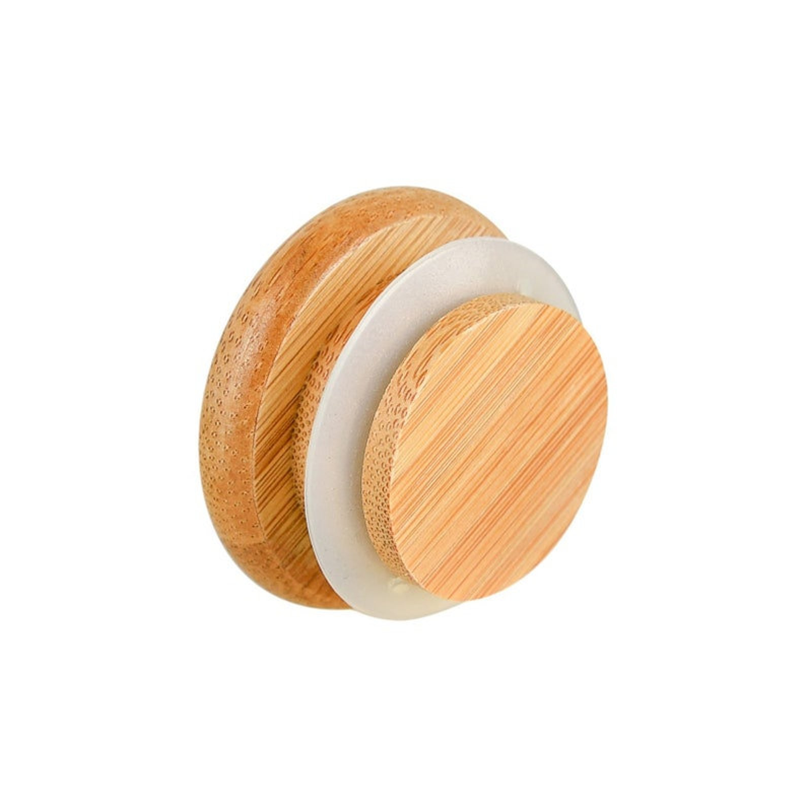 2oz Glass Storage Jar with Wooden Lid – Custom Logo Print or Etched Lid