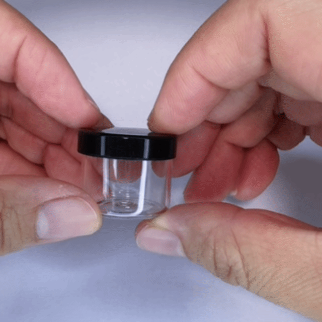 6ml/1g Wide Mouth Glass Concentrate Container w/ Silicone Cap