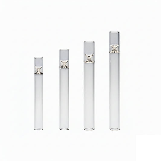 4Inch/100mm Wholesale Long Glass One Hitter Pipe for Oil Burning with Factory Price