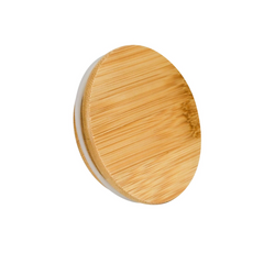 15oz Clear Glass Jar with Wood Lid – Custom Branding Available