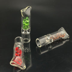 Glass Filter Tips with Inside Diamond Beads -0.43Inch W x 1.96Inch H