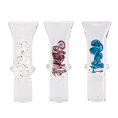 Glass Filter Tips with Inside Diamond Beads -0.43Inch W x 1.96Inch H
