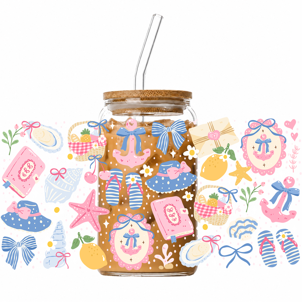 UV Cup Wrap 002 | Blue Summer