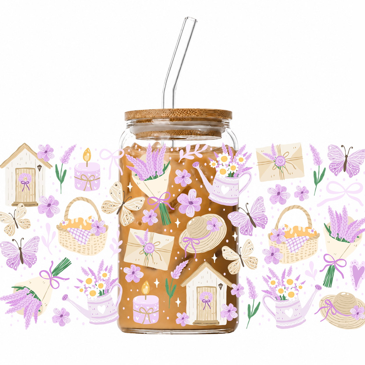UV Cup Wrap 003 | Lavender Bloom