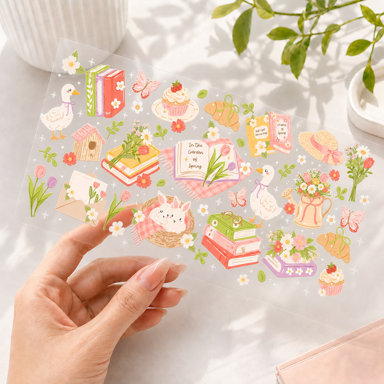 UV Cup Wrap 004 | Bunny & Goose Garden 🌷