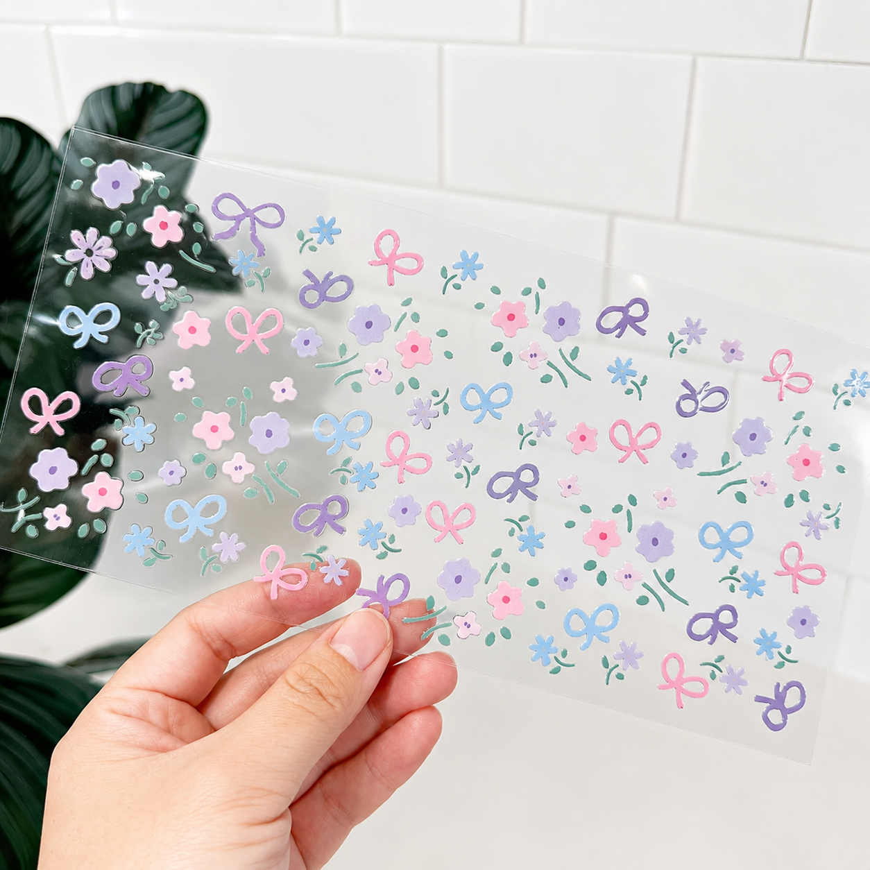 UV Cup Wrap 005 | Little Colored Bows