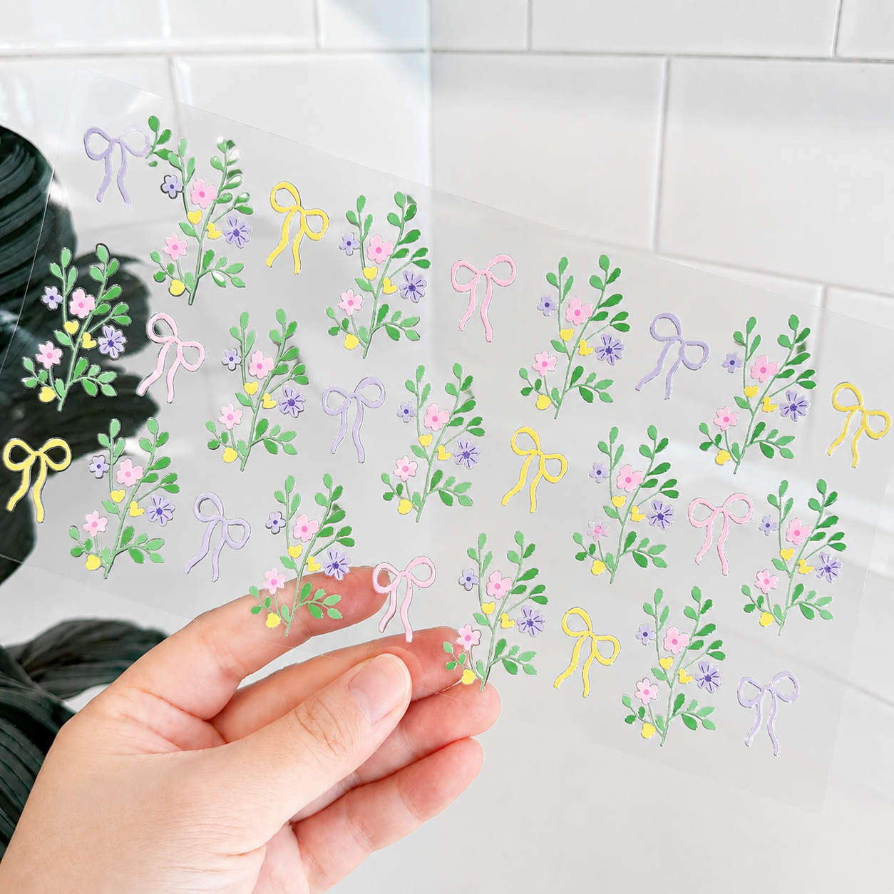UV Cup Wrap 008 | Green Bouquet🌿💐