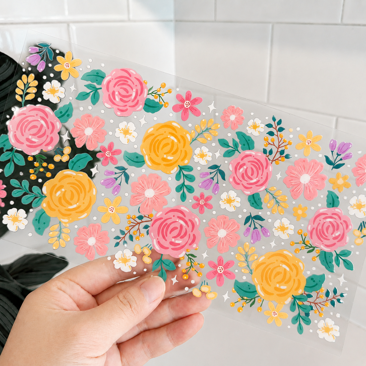 UV Cup Wrap 010 | Blooming flowers