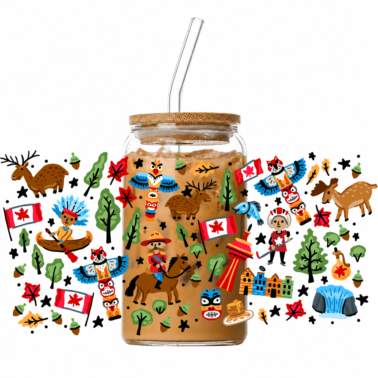 UV Cup Wrap 021 | Canadian Icons🍁 🦫 🫎