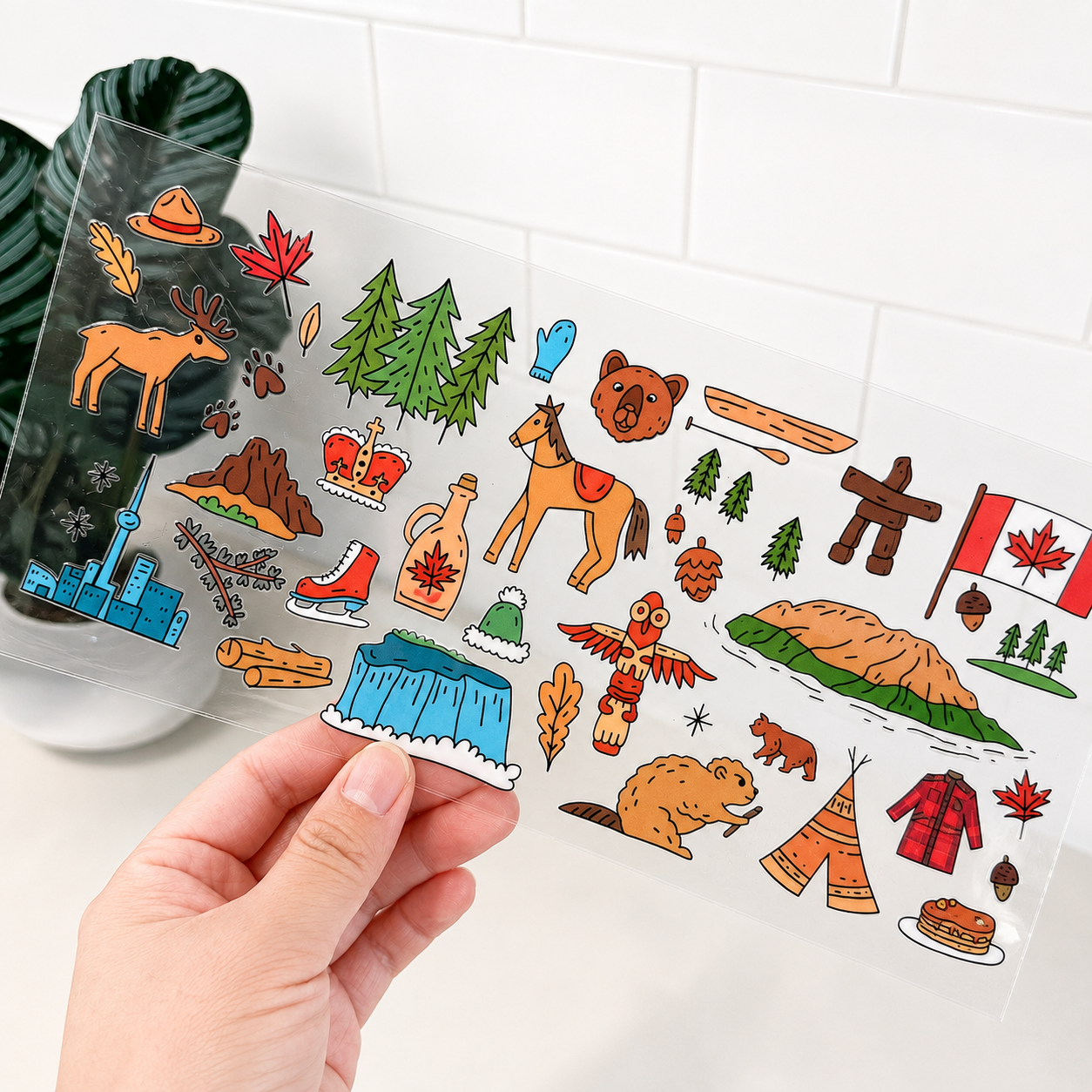 UV Cup Wrap 022 | Canadian Symbols🍁🏒🐻