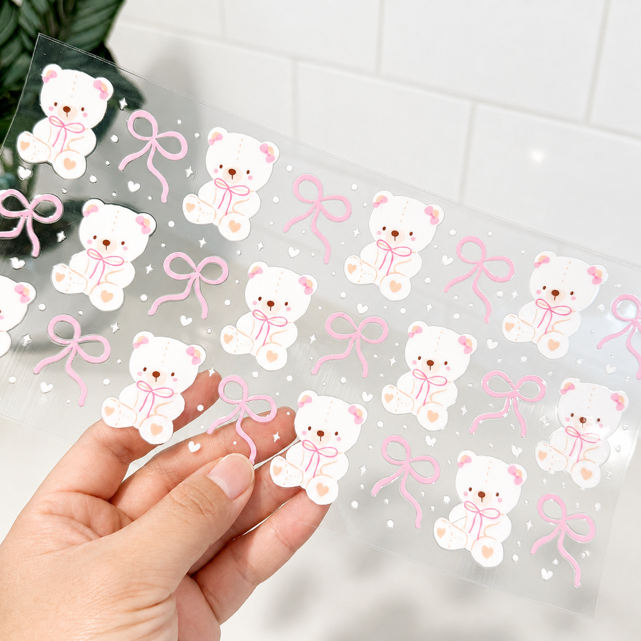 UV Cup Wrap 024 | White Bear🧸💕